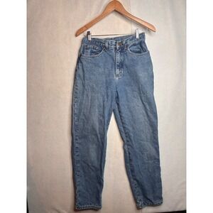 LL Bean Double L Relaxed Fit Flannel Lined Jeans Blue Denim‎ High Rise 26x29